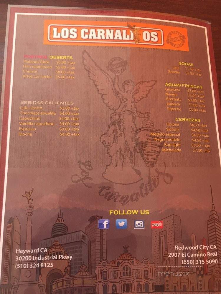 Los Carnalitos Restaurant - Hayward, CA menu_pic