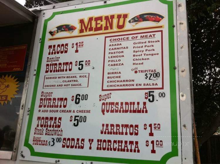 Tacos El Amigo - Hayward, CA menu_pic