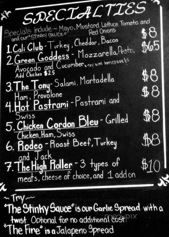 Nick's Sandwiches - Pittsburg, CA menu_pic
