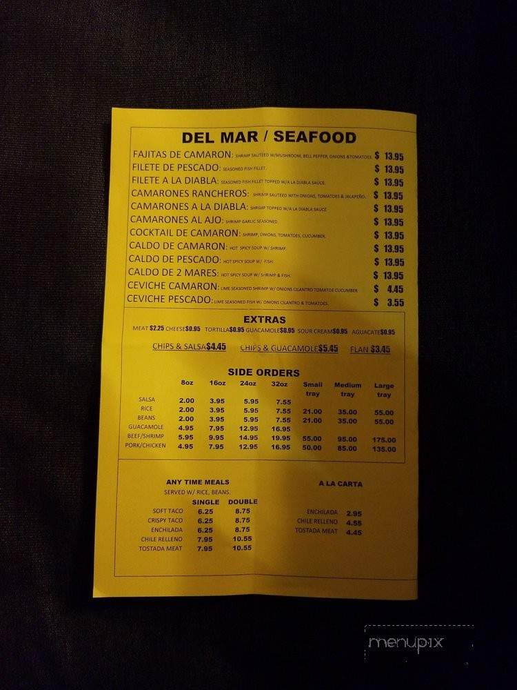 La Carreta Taqueria - San Leandro, CA menu_pic