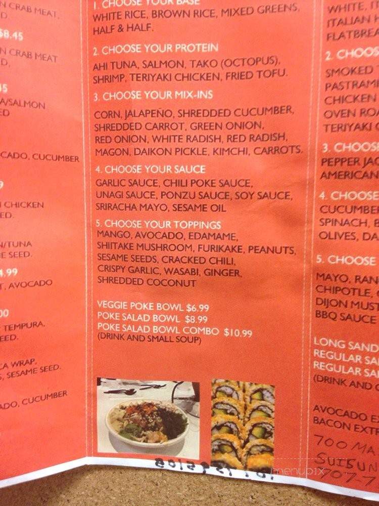 Ayemi's Poke & Deli - Suisun City, CA menu_pic