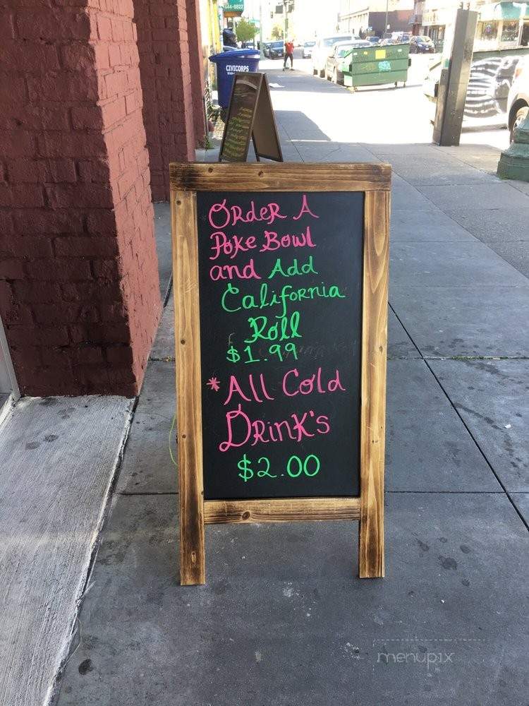 Poke Zone - Oakland, CA menu_pic