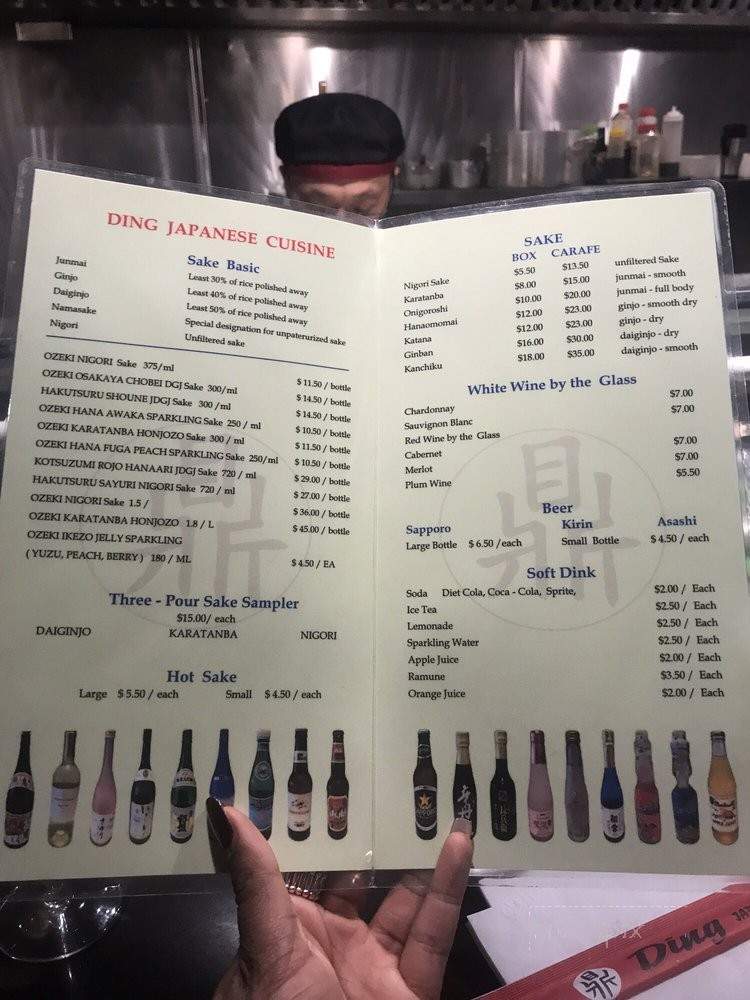 Ding Japanese Restaurant - Oakland, CA menu_pic
