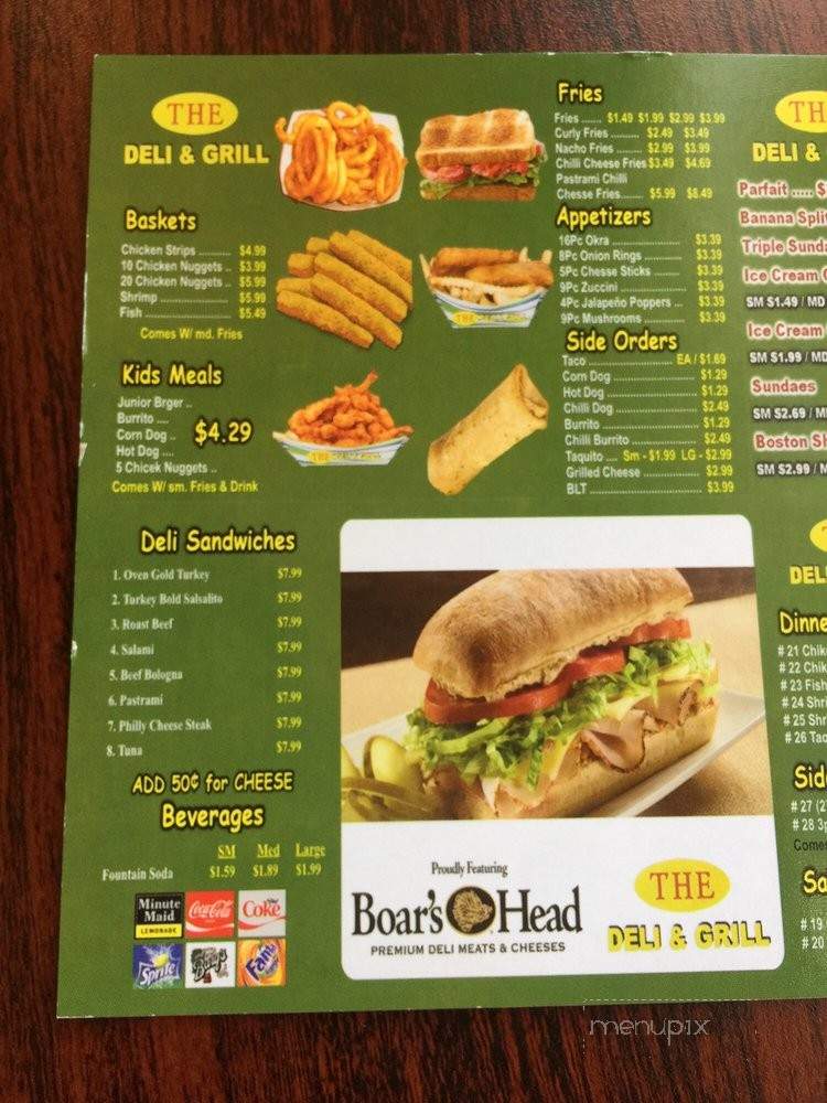 The Deli & Grill - Berkeley, CA menu_pic