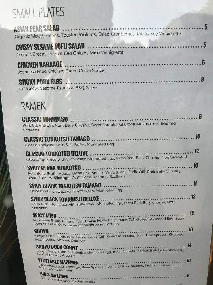 Ramen Kitchen - Albany, CA menu_pic