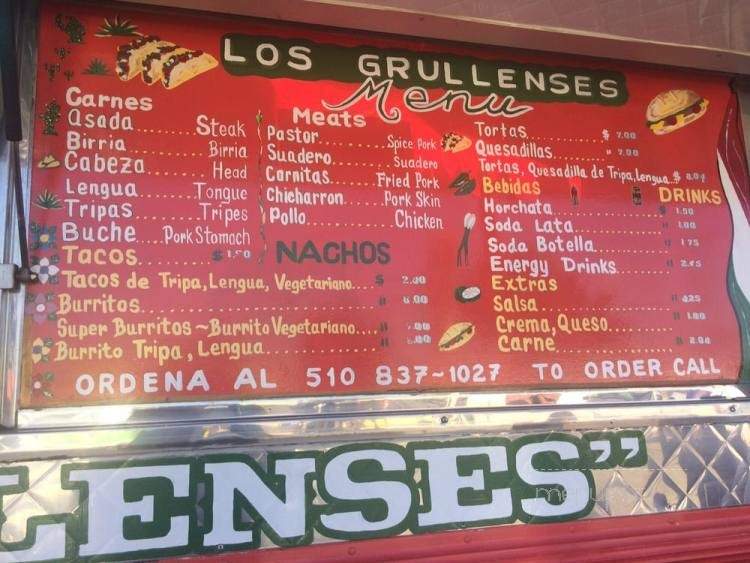 /30011873/Los-Grullenses-Taco-Truck-Menu-Richmond-CA - Richmond, CA