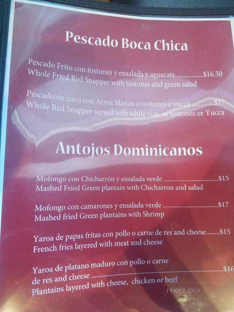 Sabor Dominicano - San Rafael, CA menu_pic