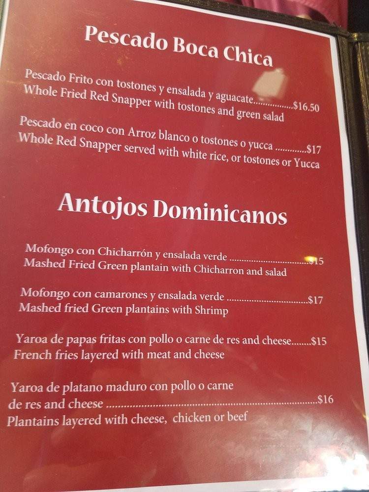 Sabor Dominicano - San Rafael, CA menu_pic