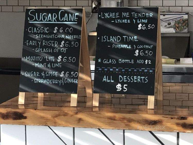 Raw Sugar - Milpitas, CA menu_pic