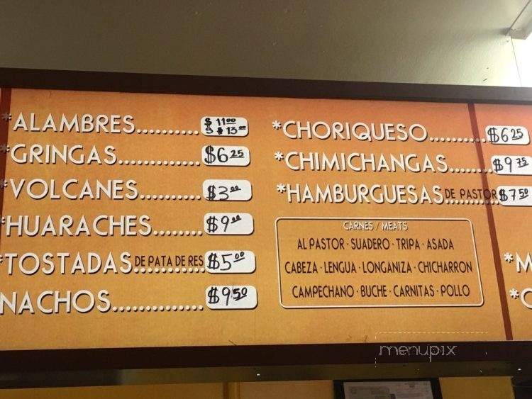 Yahualica Taqueria & Cenaduria - San Jose, CA menu_pic