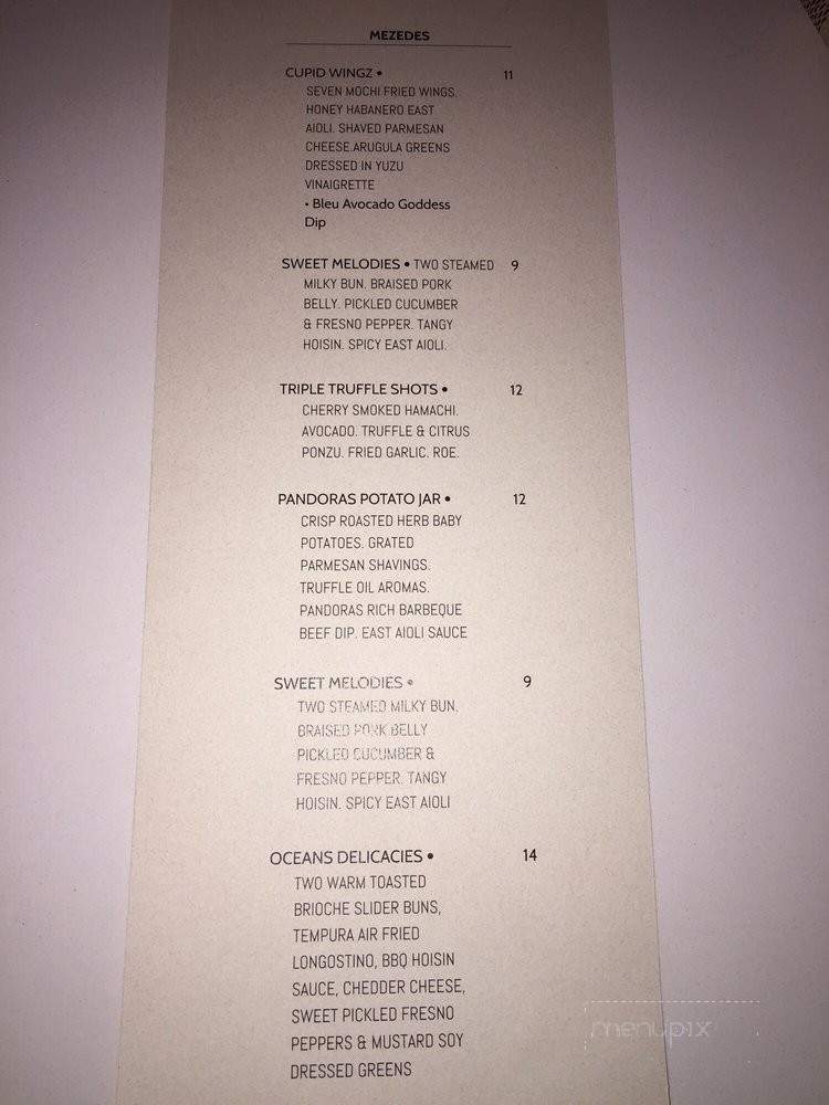 Labyrinth Bar & Kitchen - San Jose, CA menu_pic