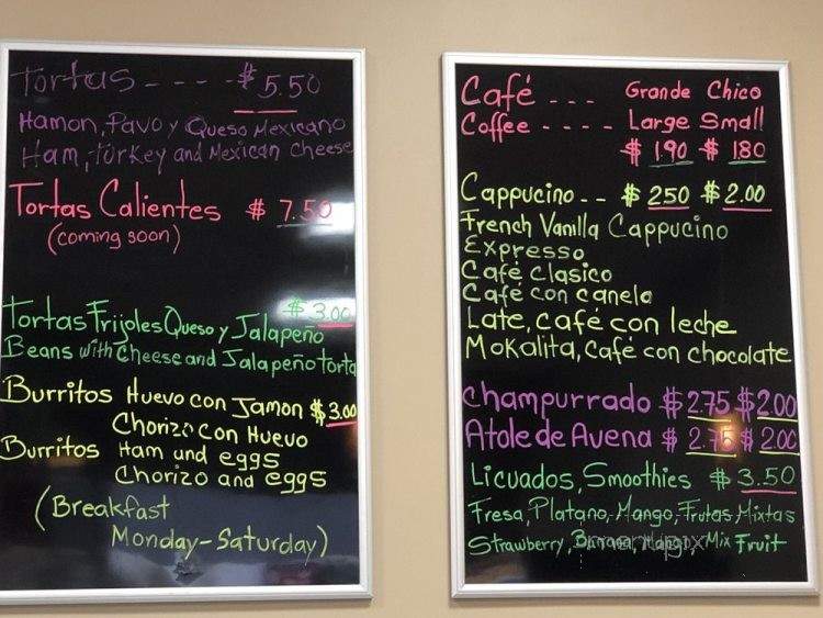 Panaderia Gudino - San Jose, CA menu_pic