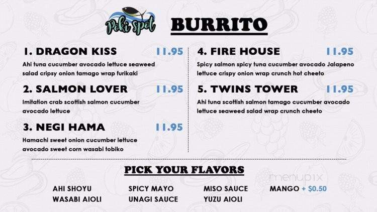 Poki Spot - San Jose, CA menu_pic