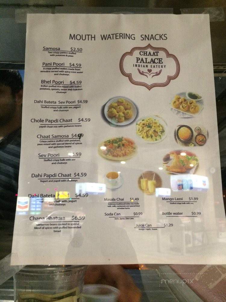 Chaat Palace - San Jose, CA menu_pic