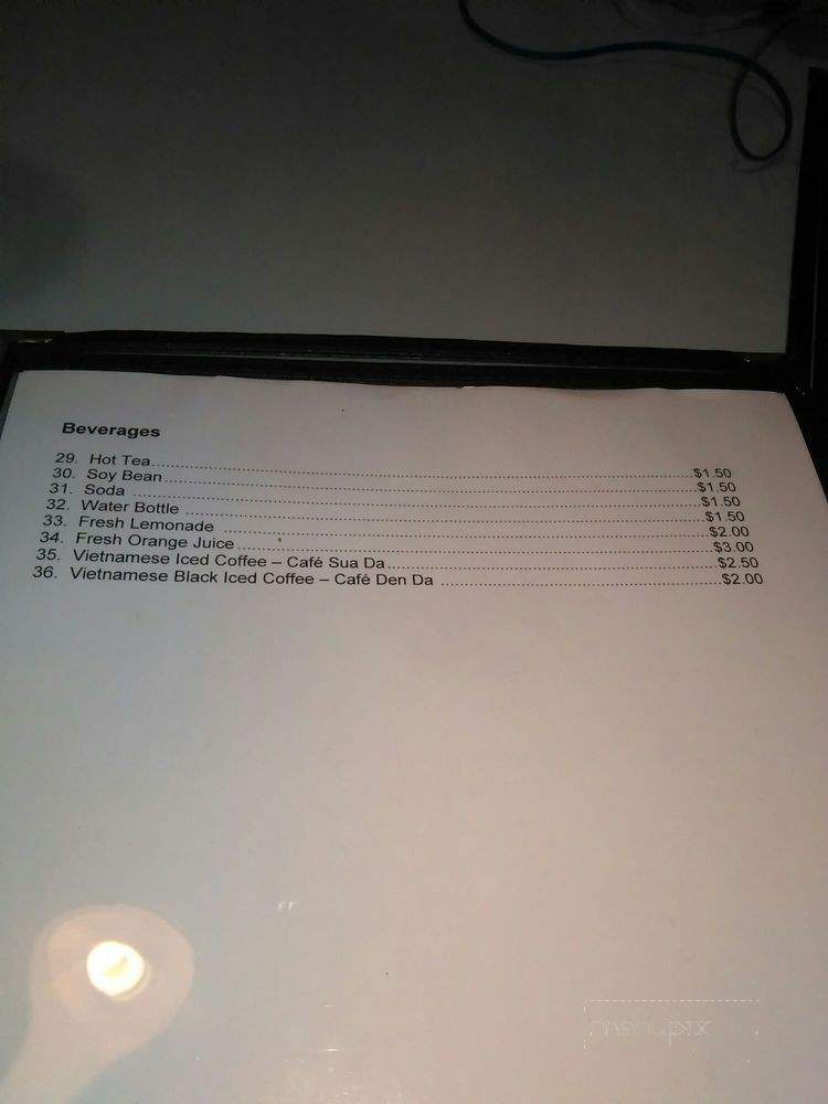 Mama Mai's - Stockton, CA menu_pic