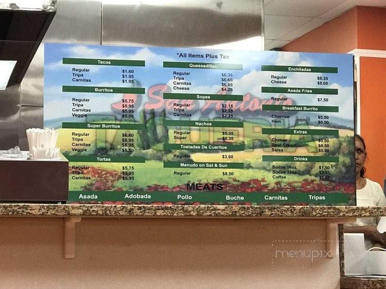 Taqueria San Antonio - Stockton, CA menu_pic