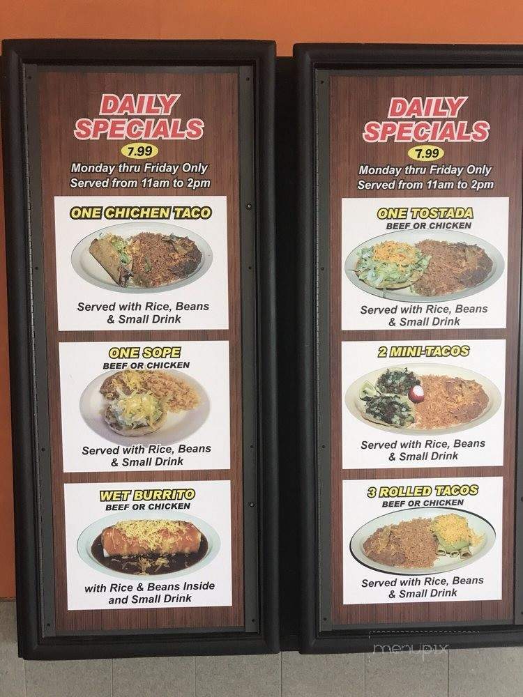 Yessy's Mexican Food - Lodi, CA menu_pic