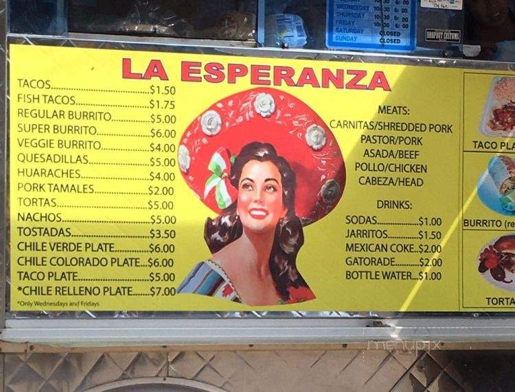 /30244126/La-Esperanza-Taco-Truck-Menu-San-Andreas-CA - San Andreas, CA