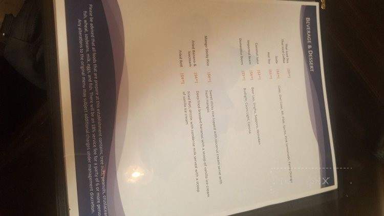 Blu' Lotus Lao&Thai Restaurant - Ceres, CA menu_pic