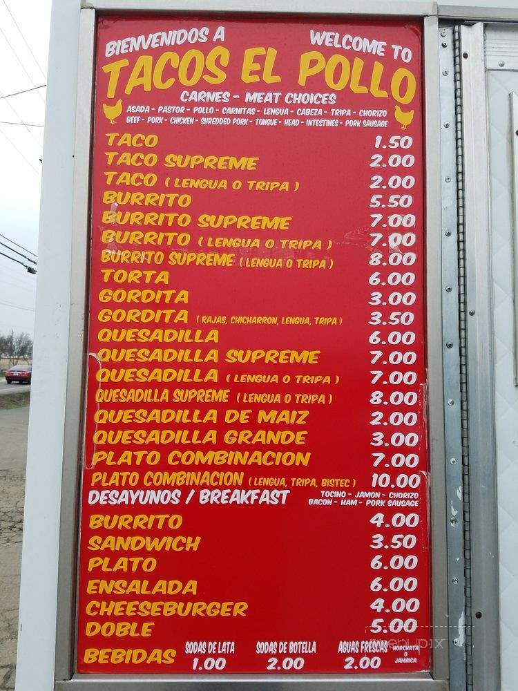 Tacos El Pollo merced ca - Merced, CA menu_pic