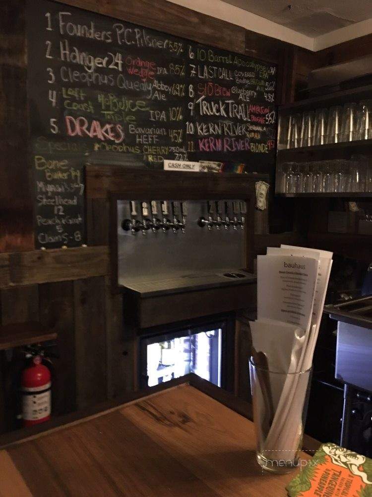 Bauhaus - Modesto, CA menu_pic