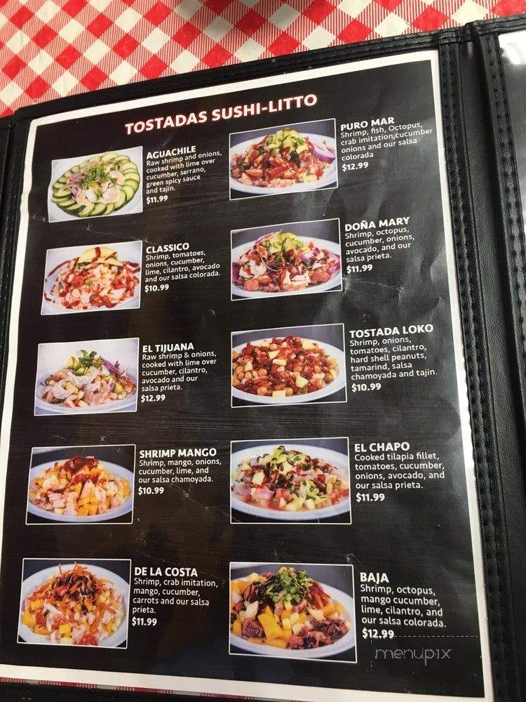 Sushi Litto - Turlock, CA menu_pic