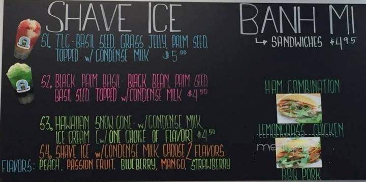 BubbleCups - Santa Rosa, CA menu_pic