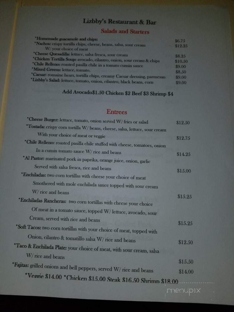 /30955989/Lizbbys-Restaurant-and-Bar-Menu-Boonville-CA - Boonville, CA