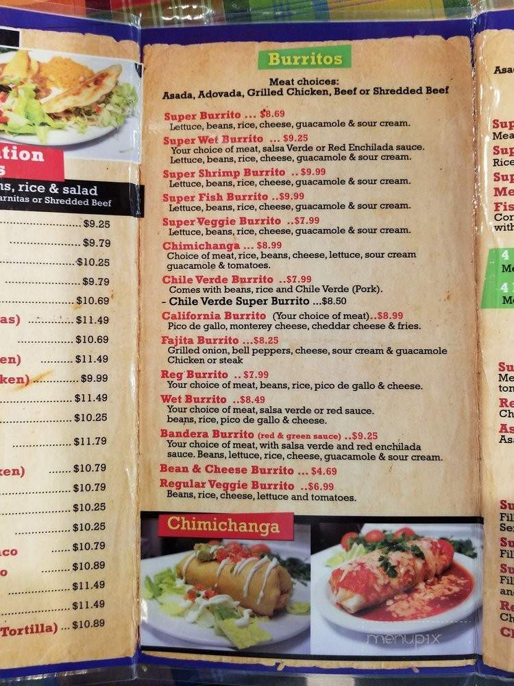 Cilantro's Mexican Restaurant - Davis, CA menu_pic
