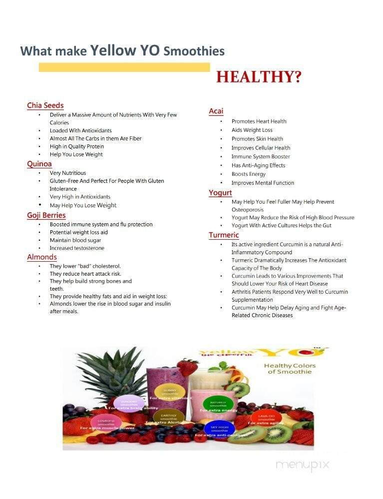 Yellow Yo - Citrus Heights, CA menu_pic