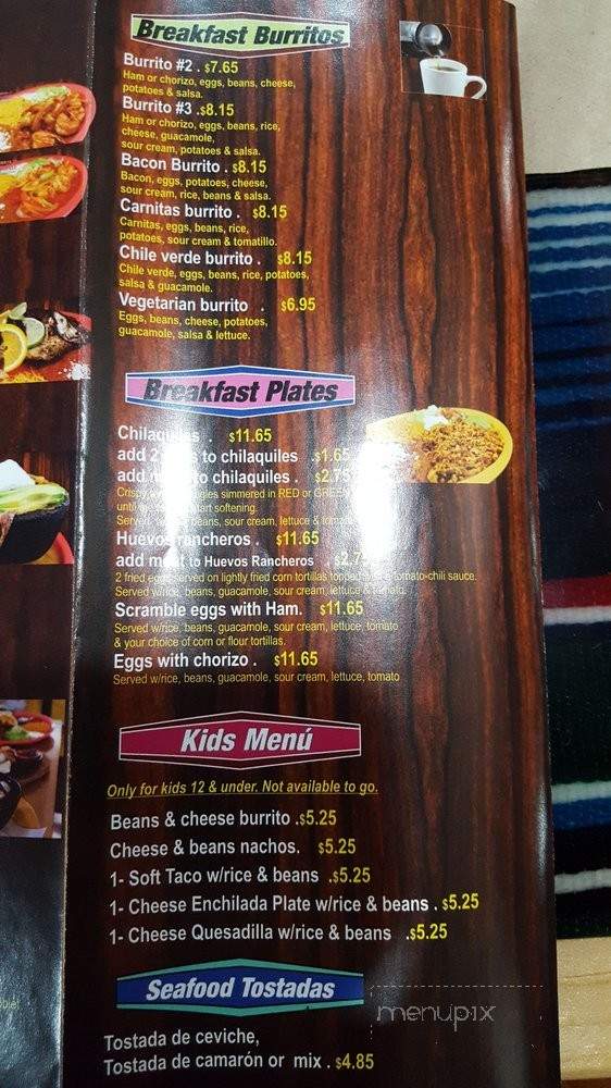 Taqueria Los Compadres - Elk Grove, CA menu_pic