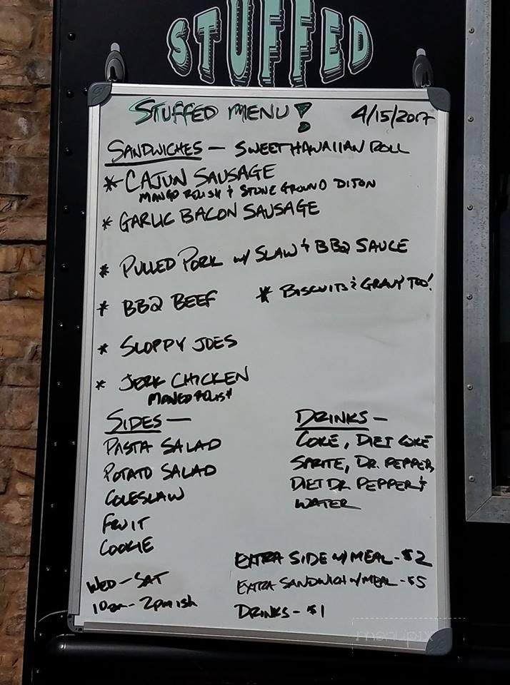 Stuffed Food Truck - Jackson, CA menu_pic