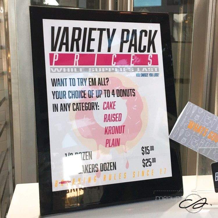 Bad Bakers - Roseville, CA menu_pic