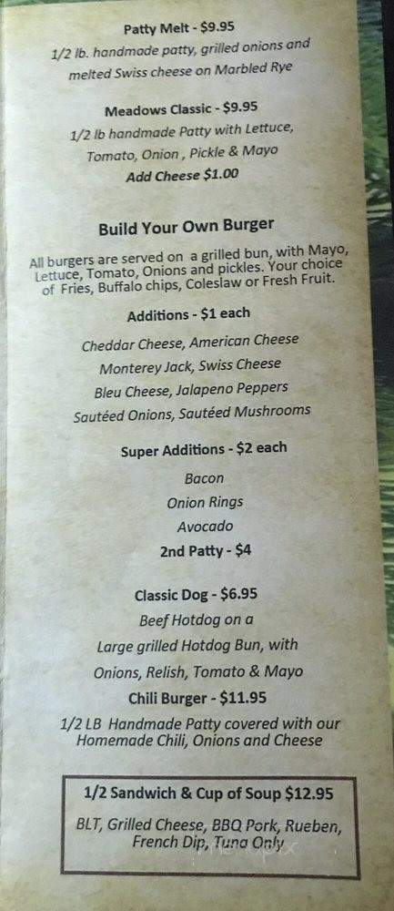 The Mountain Grille - Pioneer, CA menu_pic