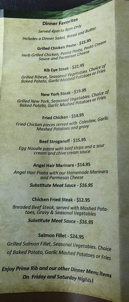 The Mountain Grille - Pioneer, CA menu_pic