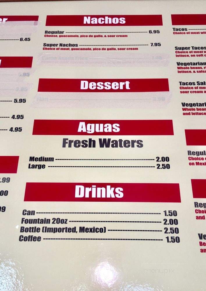 Taqueria Dos Hermanos - Rio Linda, CA menu_pic