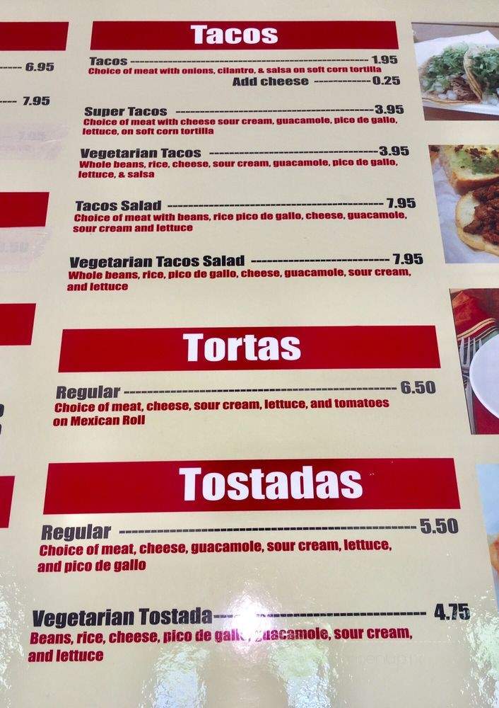 Taqueria Dos Hermanos - Rio Linda, CA menu_pic