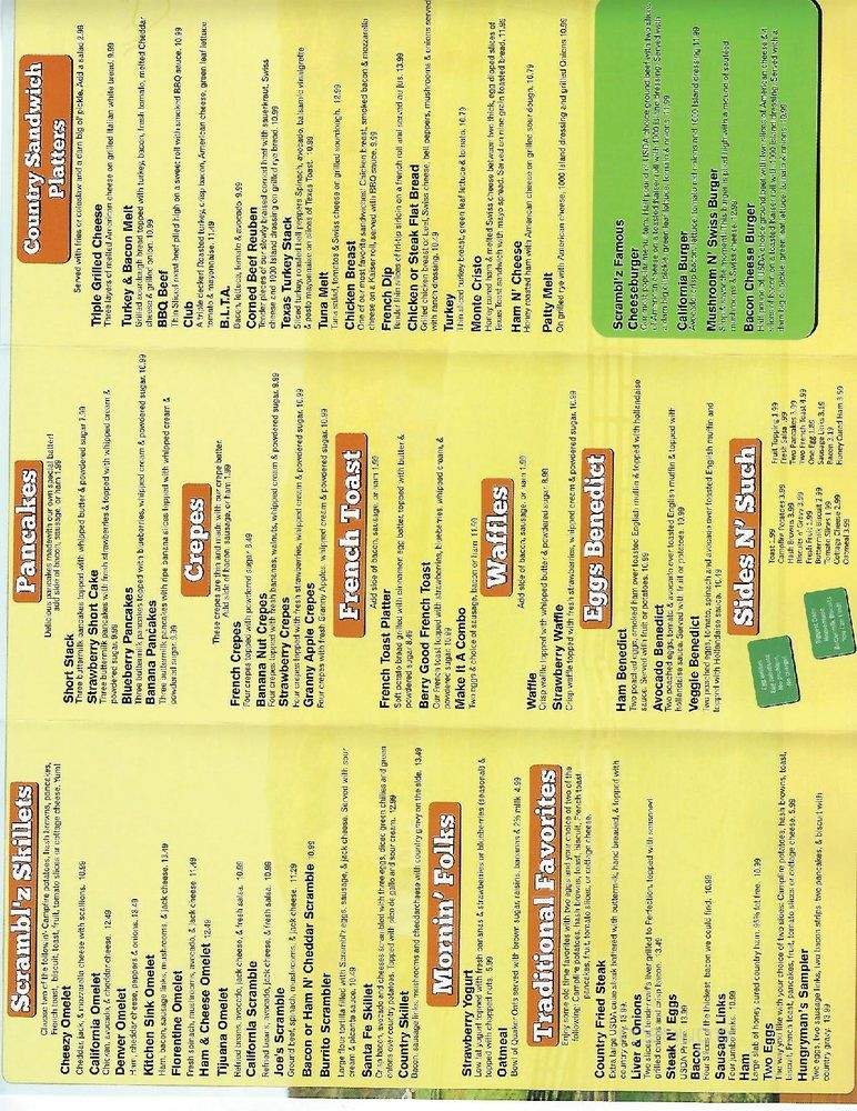 Scrambl'z - Vacaville, CA menu_pic