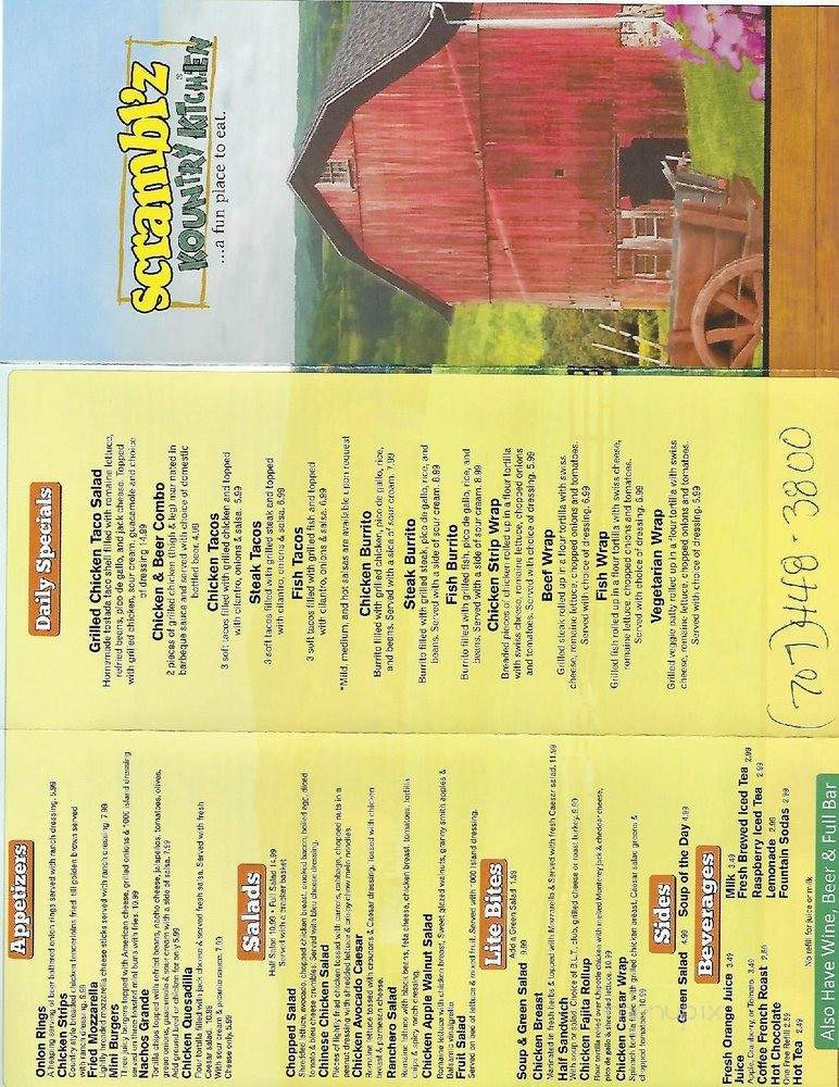 Scrambl'z - Vacaville, CA menu_pic