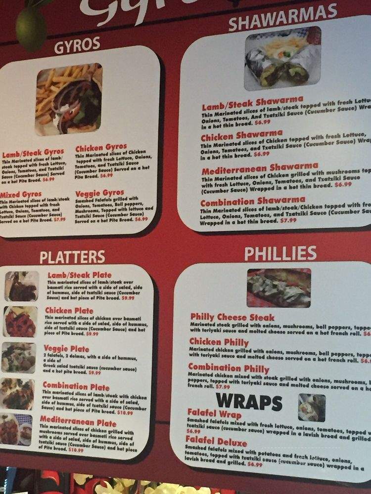 Gyro and Shawarma Grill - Rancho Cordova, CA menu_pic