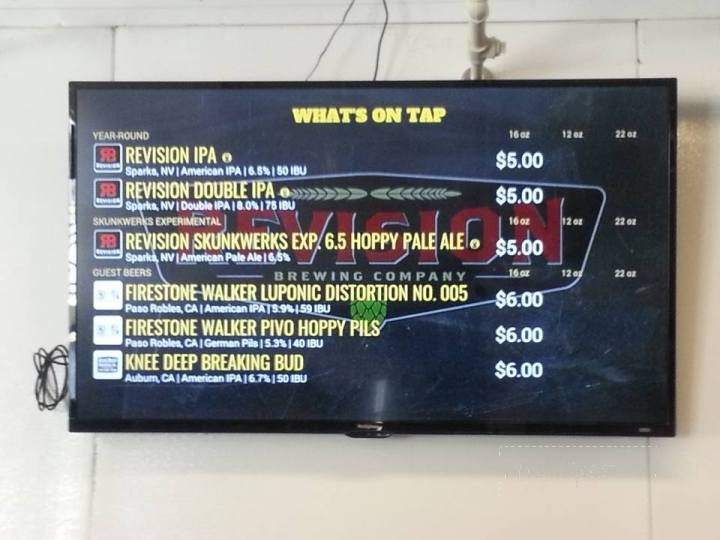 Old Hangtown Beer Works - Rancho Cordova, CA menu_pic