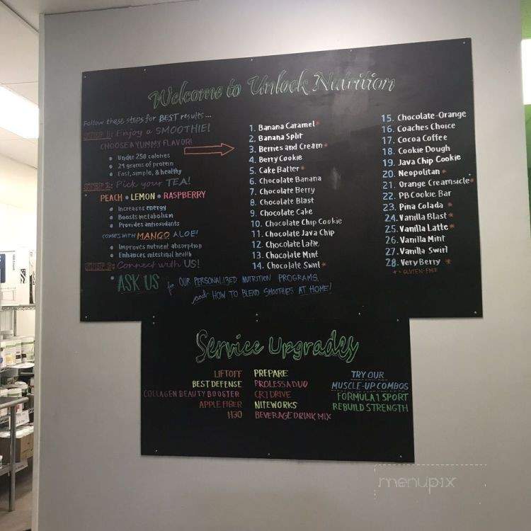 Unlock Nutrition - Elk Grove, CA menu_pic