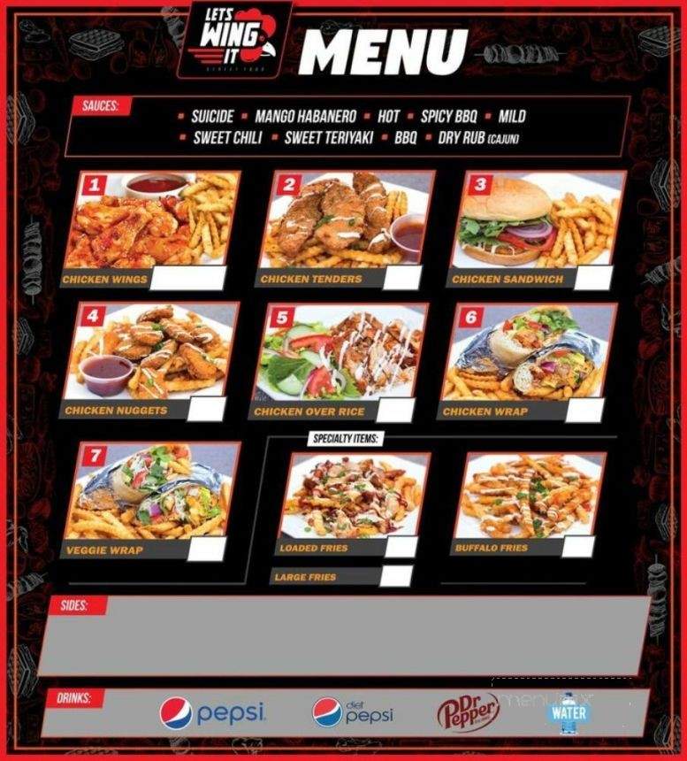 Lets Wing It - Sacramento, CA menu_pic