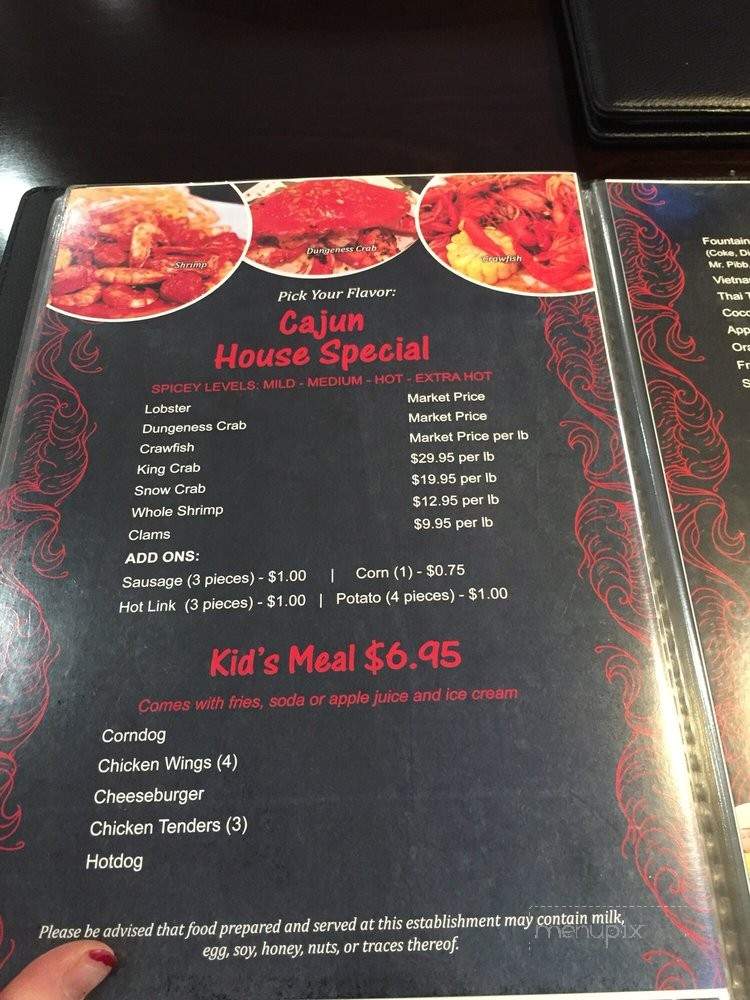Seafood House Quan Oc - Sacramento, CA menu_pic