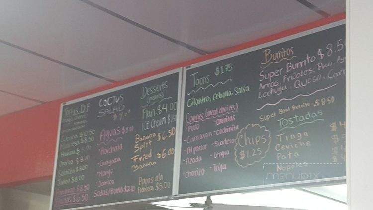 Estacion DF - Rancho Cordova, CA menu_pic