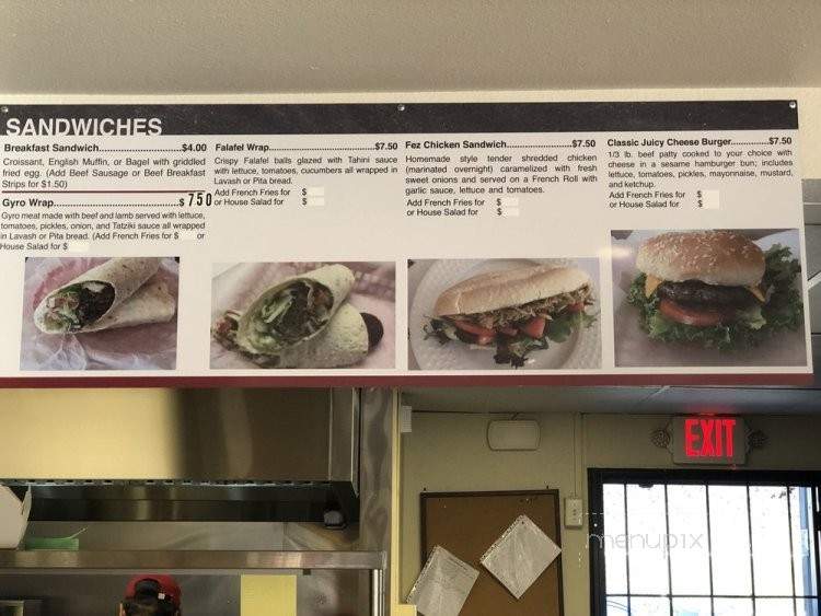 Fez Cafe - Marysville, CA menu_pic