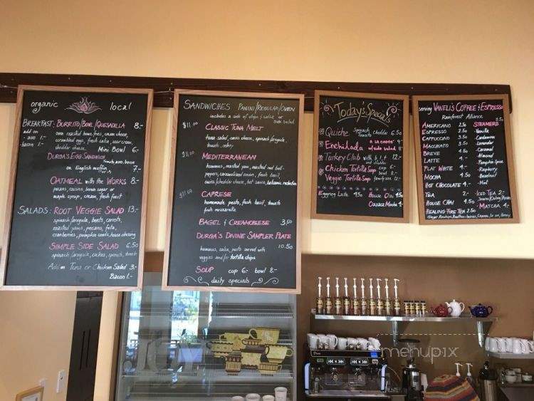 Durga's Divine Cafe - Grass Valley, CA menu_pic