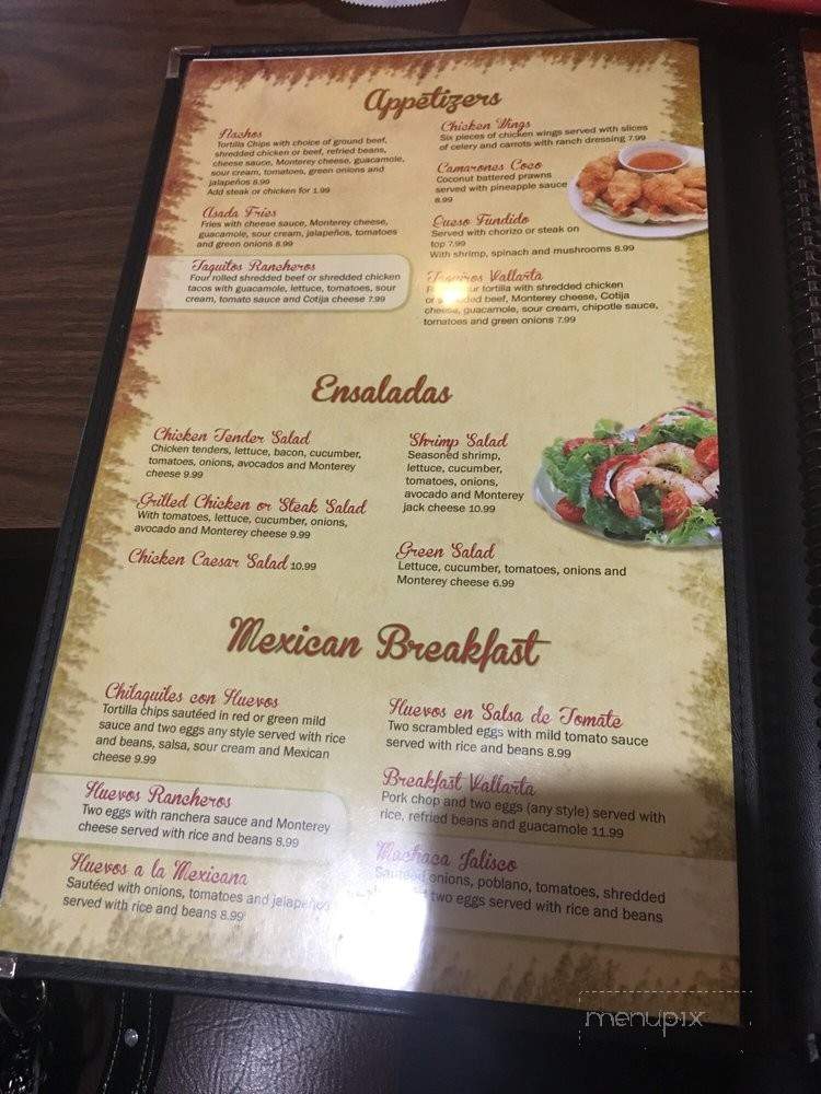 Vallarta Grill - Oroville, CA menu_pic