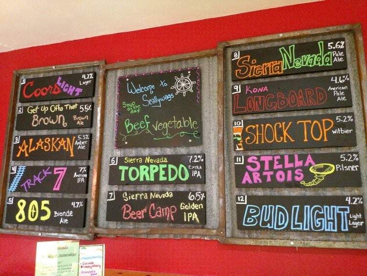 Scallywags Tavern - Smartsville, CA menu_pic