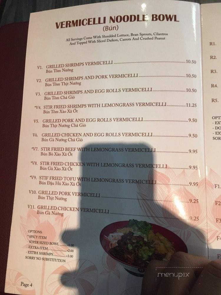 Lotus Pho 2 Noodle House - South Lake Tahoe, CA menu_pic